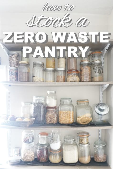 How to stock a zero waste pantry from www.goingzerowaste.com Waste Free Living, Organized Pantry, Plastic Free Living, Waste Reduction, Eco Life, Zero Waste Kitchen, Waste Free, Work Diy, Zero Waste Living