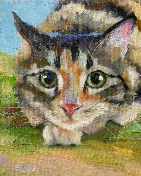 Katya Minkina, Pet Portraiture, Cat Portrait Painting, Cats Art Drawing, Cat Art Illustration, Fancy Cats, Art Painting Gallery, Cats Illustration, Night Art