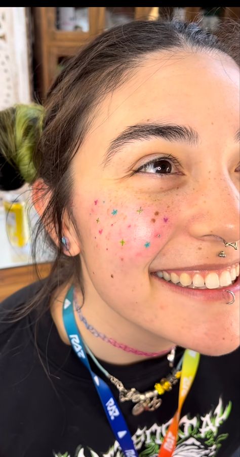 Tattoo 101, Freckle Tattoo, Tattooed Freckles, Small Colorful Tattoos, Ink Therapy, Girly Tattoos, Pinterest Board, Color Tattoo, Ketchup