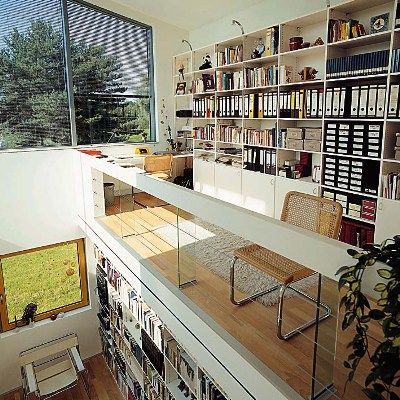 Great use of space! Bookshelves, Storage Cabinets, Storage Walls, Unique Storage, Small Space Storage, Modern Spaces, Small Space, Corner Bookcase, Bookcase