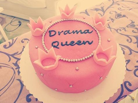 Drama Queen Cake Queen Birthday Cake, Queens Birthday Cake, Queen Cake, Queen Cakes, Queen Birthday, Drama Queen, Drama Queens, Let Them Eat Cake, Eat Cake