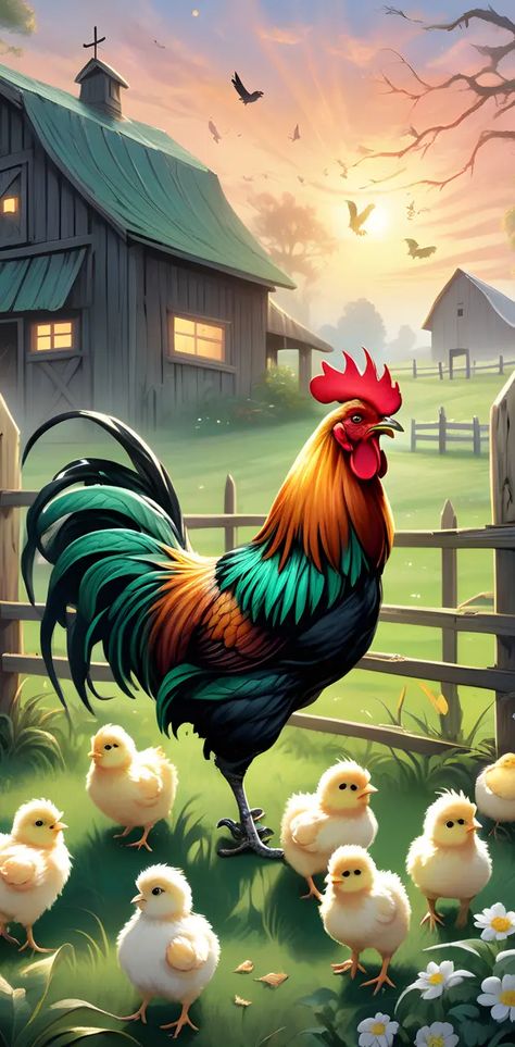 A New Beginning Wallpaper, New Beginning Wallpaper, Chicken Art, Chickens And Roosters, A New Beginning, New Beginning, Animated Cartoons, New Beginnings, Animal Art