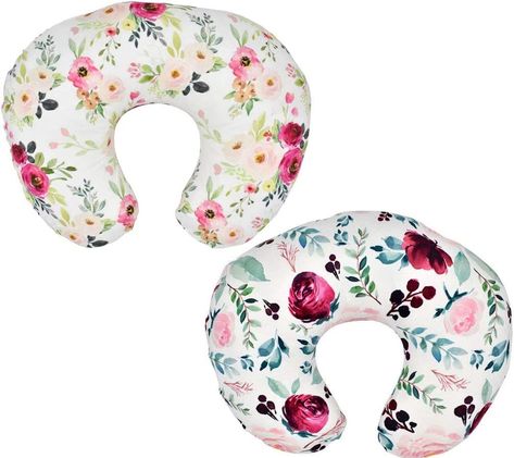 2 cute pillow covers for baby girls! Best Nursing Pillow, Baby Support Pillow, Boppy Nursing Pillow, Nursing Pillow Covers, Boppy Cover, Baby Receiving Blankets, Breastfeeding Pillow, Pillow Slip Covers, Boppy Pillow