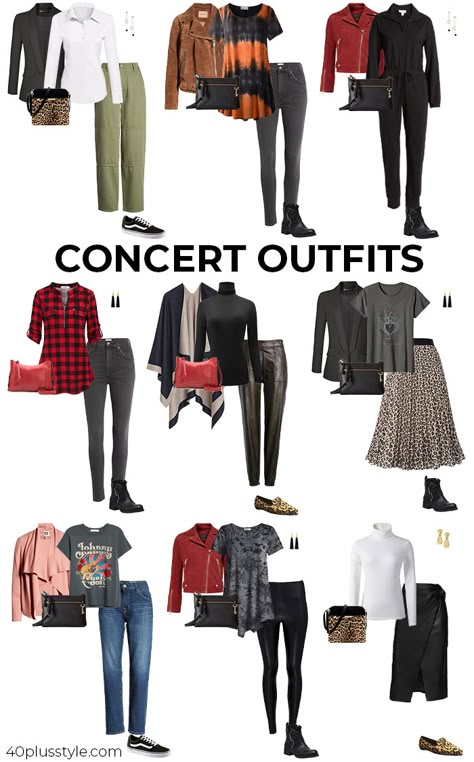 Indoor Concert Outfit, Best Concert Outfits, Concert Outfit Night, Outdoor Concert Outfit, Wear To A Concert, Concert Outfit Fall, Concert Outfit Winter, Concert Outfit Rock, Country Concert Outfits