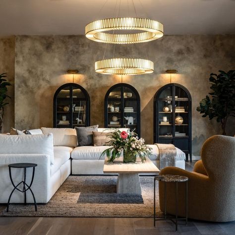 Arhaus (@arhaus) • Instagram photos and videos Cozy Contemporary Living Room, Arhaus Living Room, Cozy Contemporary, Inviting Living Room, Statement Lighting, Cozy Throw Blanket, Contemporary Living Room, Neutral Colour Palette, Contemporary Living