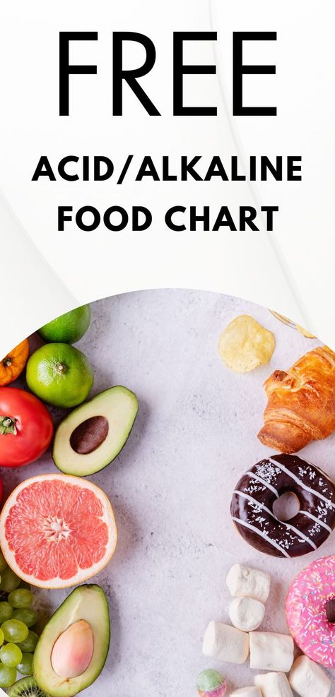 fruit and vegetables for an alkaline diet and donuts and marshmallows for an acidic diet Acid Free Recipes, Alkaline Food Chart, Alkaline Diet For Beginners, Diet Meal Plan Recipes, Ulcer Diet, Acid Forming Foods, Alkaline Foods Chart, Alkaline Diet Plan, Meal Plan Recipes