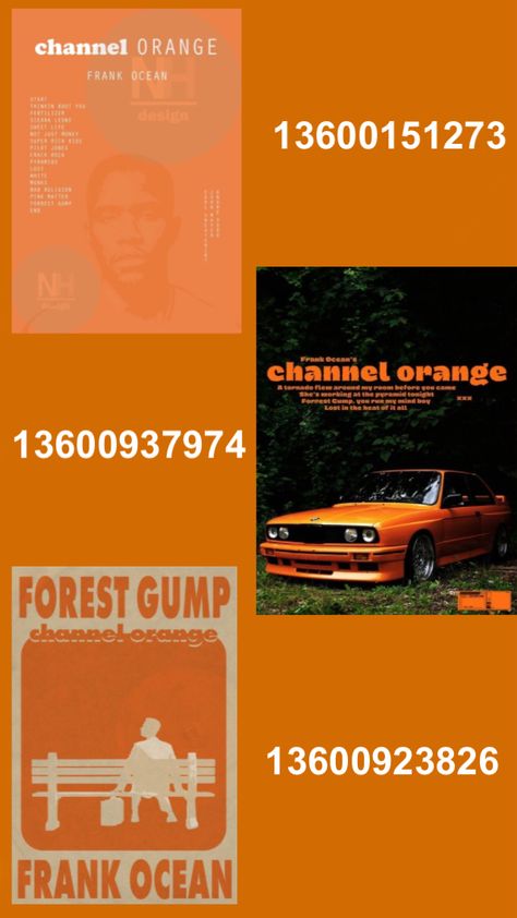 Bloxburg Frank Ocean Poster Codes, Bloxburg Orange Wallpaper Codes, Music Posters Bloxburg Codes, Bloxburg Decals Codes Frank Ocean, Album Codes Bloxburg, Album Codes For Bloxburg, Frank Ocean Decals Bloxburg, Bloxburg Flag Code, Orange Bloxburg Decals