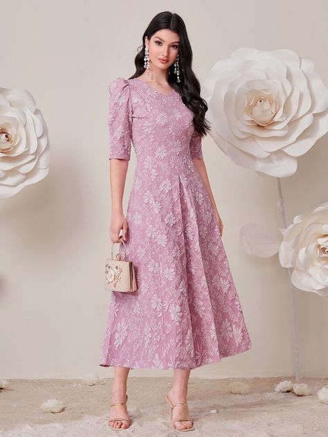 A Line Frocks For Women, A Line Frocks, Aline Frocks For Women, Frocks For Women, Frock For Women, Long Frocks, Dress 2024, Frock Design, Fabric Floral