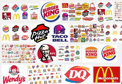 Board: Favorite Fast Food Places | Fast Food #fastfood #FastFoods #fastfoodlife #fastfoodnation #fastfoodporn #fastfoodjunkie #fastfoodbinge Logos, Catchy Taglines, Food Logos, Fast Moving Consumer Goods, Fast Food Logos, Pizza Burgers, King Do, Food Signs, Food Stickers