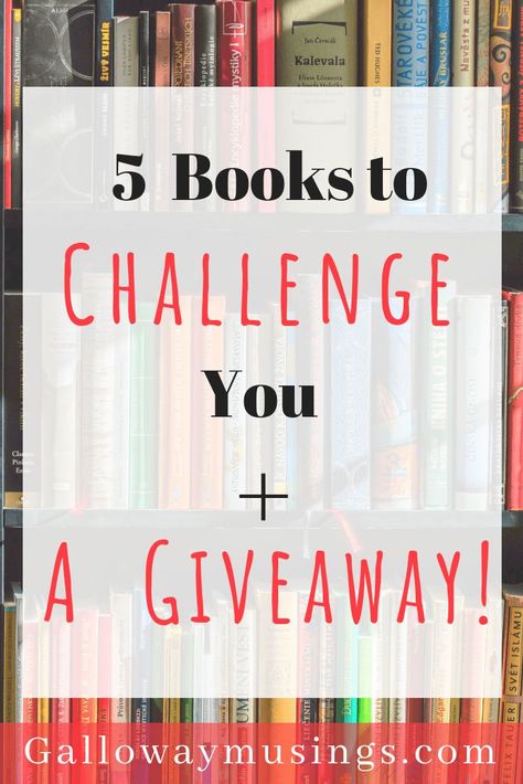 5 Books to Challenge You ( + A Book Giveaway)! Book Giveaway Ideas, Giveaway Post Ideas, Books To Read In Your 20s, Giveaway Ideas, Fiction Books To Read, Christian Fiction Books, Giveaway Post, My Favorite Books, Book Giveaway