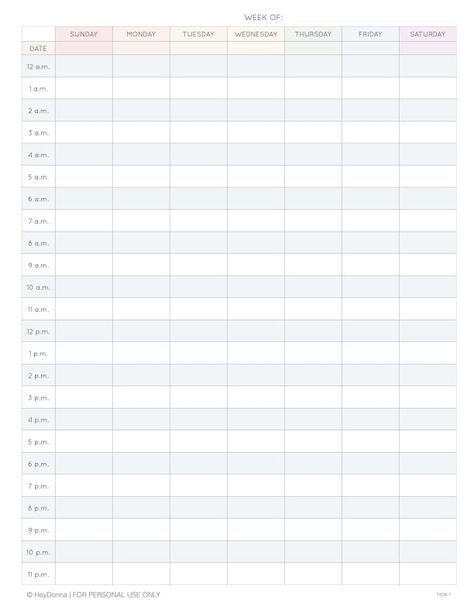 Schedule Planner Templates, Weekly Schedule Printable Free, Weekly Timetable Template, 2 Week Calendar, Free Printable Weekly Planner Template, Hourly Planner Template, Time Blocking Schedule, Start Week, Calendar Schedule