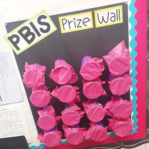 Our PBIS Prize Wall is open for business!! Once students earn 20 tickets, they get to punch through and pick a prize. The prizes are all coupons from @peppyzestyteacherista! . . . . . #iteachtoo #iteachk #iteachkinder #iteachfirst #iteachsecond #iteachthird #teachersfollowteachers #teachersofinstagram #igteachers #teachers #pbis Pbis Incentives, Pbis Rewards, Positive Behavior Intervention, Primary Teacher, Behavior Interventions, School Climate, Teacher Boards, Classroom Rewards, School Social Work