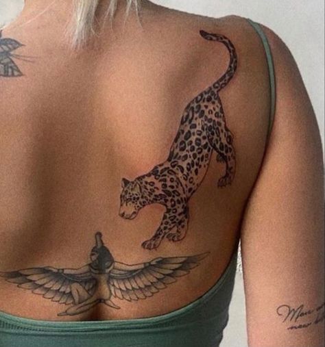 Leopard Tattoo Ideas, Tatoo Dog, Cheetah Tattoo, Leopard Tattoo, Jaguar Tattoo, Shoulder Blade Tattoo, Leopard Tattoos, Petite Tattoos, Cute Tattoos For Women