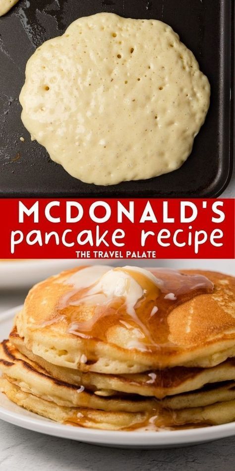 Mcdonald's Pancake Recipe, Mcdonalds Pancakes, Tasty Breakfast, Pancakes Easy, Breakfast Pancakes, Breakfast Meal Prep, Fun Baking Recipes, Waffle Recipes, Pancakes And Waffles