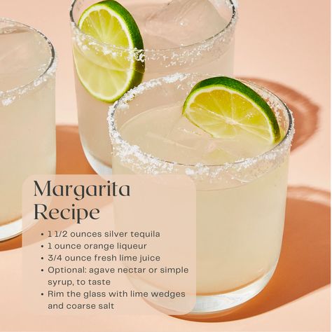 Lime Margarita Recipe, Margarita Cocktails, Best Margarita, Cocktail Margarita, Easy Margarita Recipe, Best Margarita Recipe, Classic Margarita Recipe, Homemade Margaritas, Margarita Drink