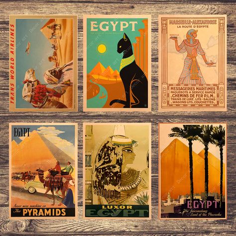 Travel To Africa, Egyptian Poster, Ancient Egypt For Kids, Egypt Vintage, Egyptian Drawings, Egypt Poster, Egypt Design, Ancient Egypt Art, Posca Art