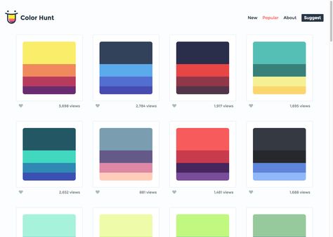 Color Hunt: Curated collection of beautiful colors, updated daily. Color Hunt, Color Schemes Colour Palettes, Colour Combinations, Colour Palettes, Color Theory, Your Design, Color Palettes, Color Inspiration, Color Combinations