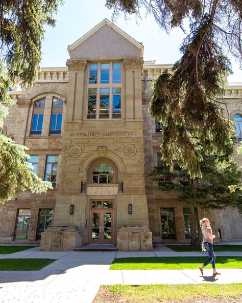 University Of Wyoming Aesthetic, Wyoming University, Laramie Project, Cowboy Town, University Building, University Of Wyoming, College Ideas, Wyoming State, Union Pacific Railroad