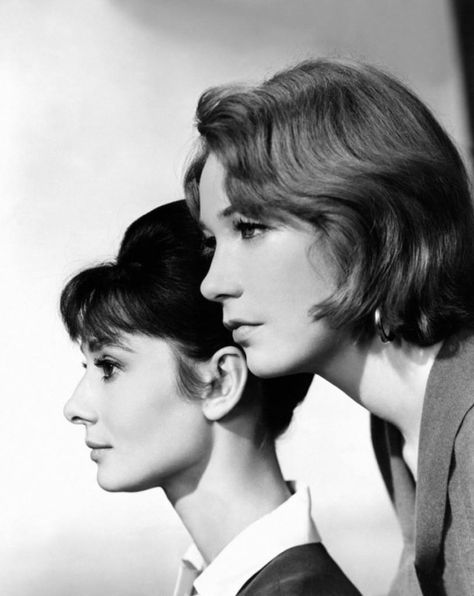 Audrey Hepburn and Shirley MacLaine. The Children's Hour (1961). Audrey Hepburn Born, William Wyler, Audrey Hepburn Photos, James Garner, Shirley Maclaine, Social Activist, Lauren Bacall, Diane Kruger, Lead Role