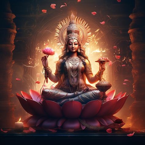 illustration of God Maha lakshmi images download mah laxmi goddess Maha Lakshmi Images, Mahalakshmi Goddesses Hd Wallpaper, Laxmi Goddess, Indian Spirituality, Maha Lakshmi, Aadi Shakti, Lotus Art, Lakshmi Images, Lord Shiva Hd Images