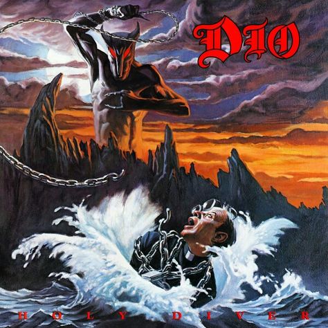 Dio Band, Ronnie James Dio, Holy Diver, James Dio, Rock Band Posters, Cool Album Covers, Arte Punk, Iconic Album Covers, Metal Albums