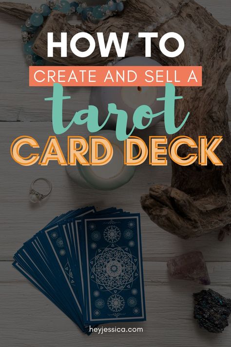 Wondering how to create your own tarot deck and not sure where to start? I've got you covered! Here's how to create your own tarot cards (and even sell them, if you like)! Create Your Own Tarot Cards, How To Make Tarot Cards, Making Your Own Tarot Cards, How To Make A Tarot Deck, Tarot Crafts Diy, Make Tarot Cards, Diy Tarot Cards How To Make, What To Do With A New Tarot Deck, Tarot Card Ideas