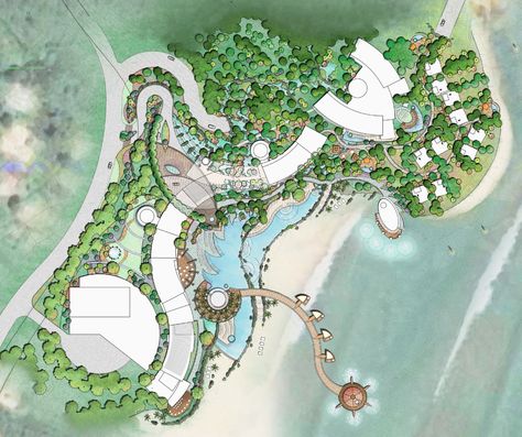 b design studio: Landscape Architecture & Graphics Architect Presentation, Resort Hotel Design, Plan Rendering, Resort Design Plan, Architecture Site Plan, Landscape Architecture Graphics, Hotel Landscape, Landscape Architecture Plan, Resort Plan