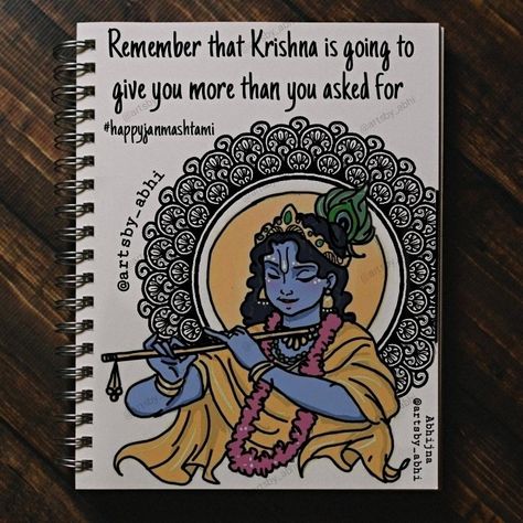 Aesthetic Drawings For Journal, Mandala Art God Krishna, Krishna Painting For Janmashtami, Shree Krishna Mandala Art, Drawing On Janmashtami, Aesthetic Krishna Drawing, Krishna Drawing Mandala, Janmashtami Illustration, Mandala Art Krishna