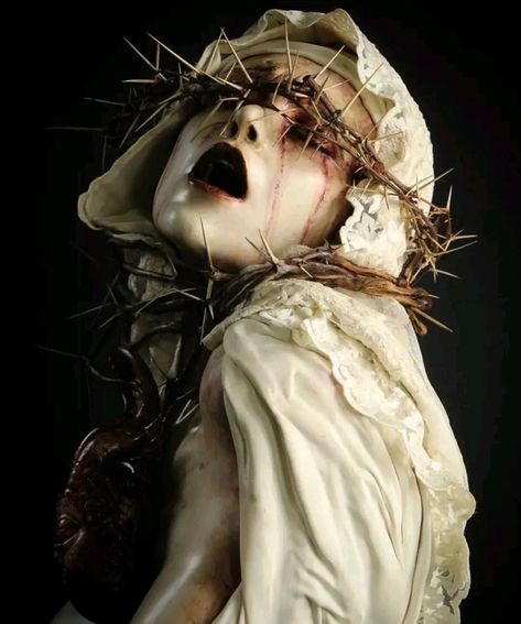 Emil Melmoth, Textile Sculpture, Macabre Art, Baroque Art, Mexican Artists, Artist Interview, Small Sculptures, Sacred Art, Magazine Art