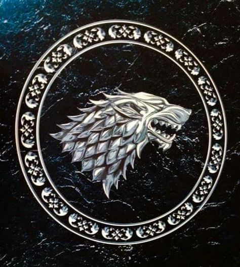 Game of Thrones exhibit - Stark sigil. House Of Stark Logo, House Stark Sigil, Game Of Thrones Sigils, Stark Sigil, A Game Of Thrones, Robb Stark, Old King, House Games, House Stark