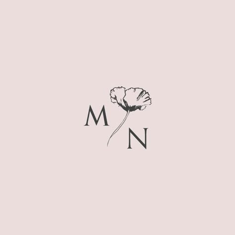 N Logo Design, Inspiration Logo Design, Wedding Logo Design, Feminine Logo, Floral Logo, Wedding Logos, Letter M, Logo Mark, Monogram Logo