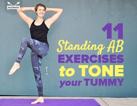 Lower Ab Workout, Standing Exercises, Best Abdominal Exercises, Standing Workout, Ab Workout Plan, Standing Ab Exercises, Effective Ab Workouts, Toned Tummy, Six Pack Abs Workout