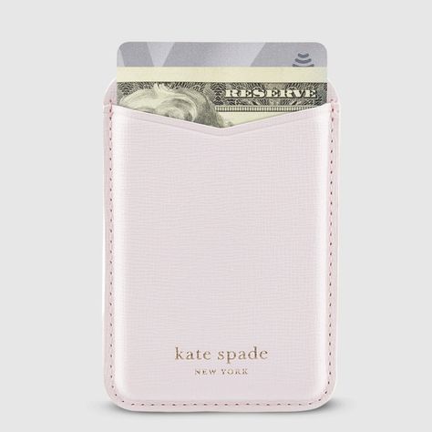 kate spade Pale Dogwood MagSafe Wallet Pale Dogwood, Basic Aesthetic, School Wishlist, Magsafe Wallet, New York Design, Diy Acrylic Nails, Baby Pink Aesthetic, Pretty Phone Cases, Gag Gifts Funny