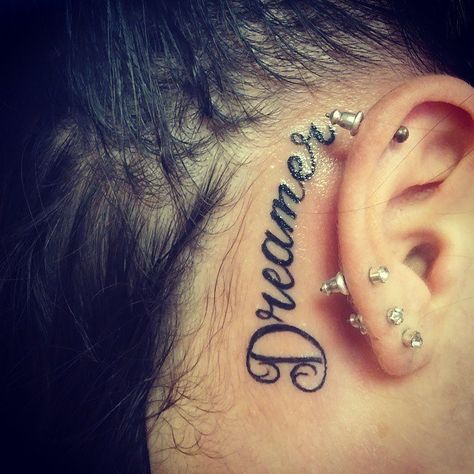 32 Tattoos Behind the Ear – The Pros and Cons Name Tattoos Behind The Ear, Behind The Ear Name Tattoo Ideas, Name Behind Ear Tattoo Men, Tattoo Name Behind Ear, Behind Ear Name Tattoo, Meaningful Behind The Ear Tattoo, Behind Ear Tattoo Men Words, Ear Tattoo Name, Words Behind Ear Tattoo