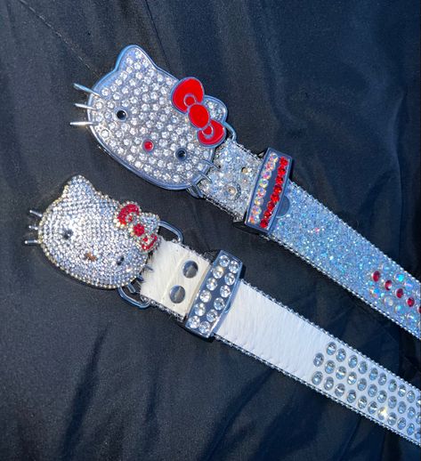 Bb Belt Hello Kitty, Hello Kitty Belt Y2k, Hello Kitty Rhinestone Belt, Hello Kitty Belt Buckle, Hello Kitty Belt, Bb Belts, Cute Belts, Bb Belt, Belt Outfit