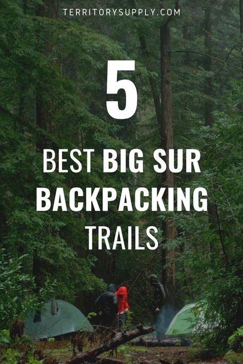 With panoramic coastal views, backcountry camps aplenty, and towering groves of those famous redwoods, it’s hard not to fall in love with this slice of central California. Check out our guide to the top 5 backpacking trails in Big Sur. Backpacking Panama, Backpacking Trails, Vietnam Backpacking, Backpacking India, Backpacking South America, Camping Inspiration, Australia Backpacking, California Hikes, Thailand Backpacking