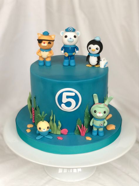 Octonauts Birthday Cake, Octonauts Cake, Octonauts Birthday Party, Octonauts Party, 5th Birthday Cake, 5 Birthday, Baby Birthday Cakes, Fourth Birthday, Fondant Cakes