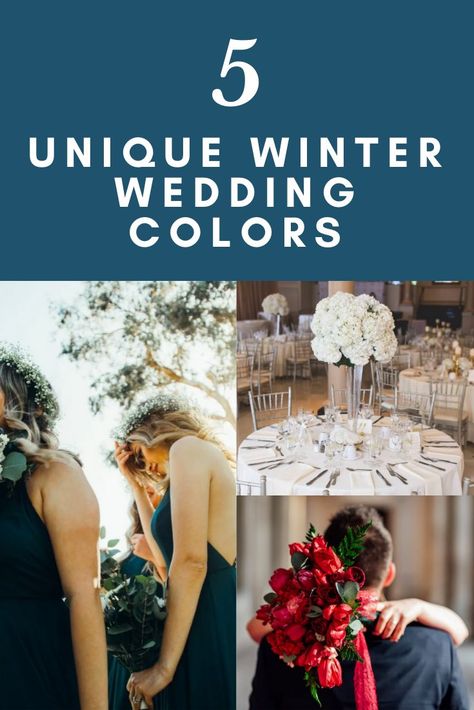 Wedding Color Schemes For February, Winter Beach Wedding Colors, Wedding Colora, February Wedding Colors, Winter Theme Wedding, January Wedding Colors, December Wedding Colors, November Wedding Colors, Winter Wedding Trends