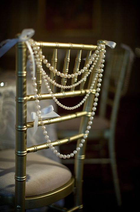 Il Grande Gatsby, Great Gatsby Themed Party, Art Deco Party, Gatsby Wedding Theme, Pearl Garland, Great Gatsby Theme, Gatsby Themed Party, Gatsby Theme, Gatsby Style