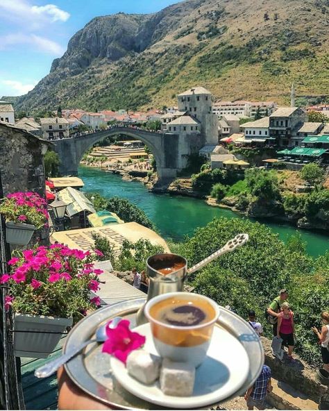 Mostar Bosnia, Mekka Islam, Bosnia Herzegovina, Sofia Bulgaria, Travel Wishlist, Voyage Europe, A Cup Of Coffee, Beautiful Places To Travel, Travel Insurance