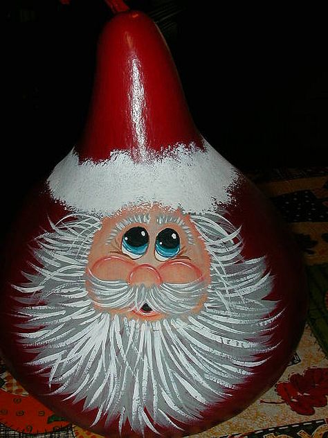 Snowman Gourds, Gorgeous Gourds, Gourds Birdhouse, Decorative Gourds, Hand Painted Gourds, Deco Nature, Christmas Rock, Gourds Crafts, Painted Gourds