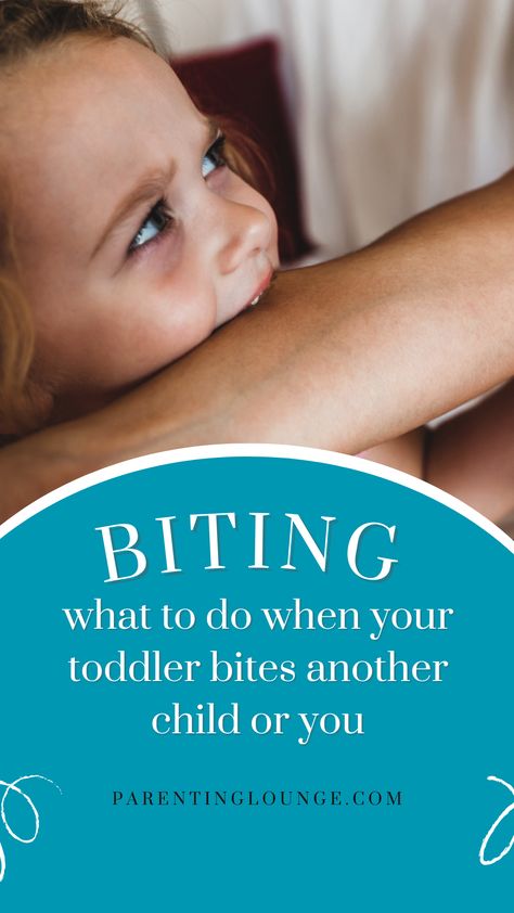 Toddler biting parenting tips Biting Behavior, Aggressive Toddler, Baby 12 Months, Toddler Biting, Teaching Toddlers, Daycare Ideas, Nail Biting, Two Year Olds, Baby Things