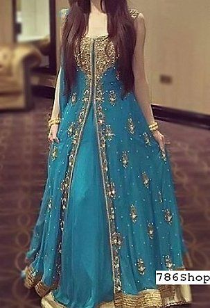 Blue Crinkle Chiffon Suit | Buy Pakistani Fashion Dresses and Clothing Online in USA, UK Modern Kebaya, Pakistani Party Wear Dresses, Pengantin India, Pakistani Formal Dresses, Pakistani Dresses Online, Pakistani Party Wear, Gaun Fashion, Pakistani Wedding Outfits, Pakistani Fashion Party Wear