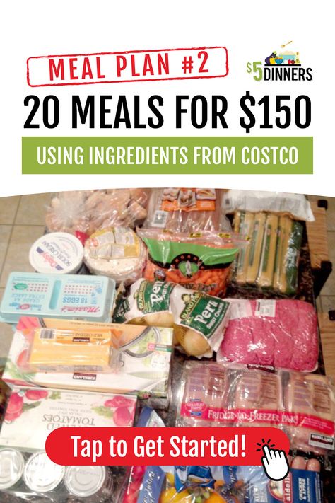 20 Meals for $150 - Using Costco Ingredients (Freezer Meal Packs) Cheap Costco Meals, Costco Meal Plan, Budget Dinner, Costco Meals, Freezer Recipes, Table D Hote, Crock Pot Freezer, Budget Meal Planning, Freezer Cooking