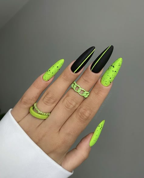 Lime Nails, Lime Green Nails, Neon Nail Designs, Neon Green Nails, Makijaż Smokey Eye, Festival Nails, Neon Nails, Hot Nails, Fancy Nails