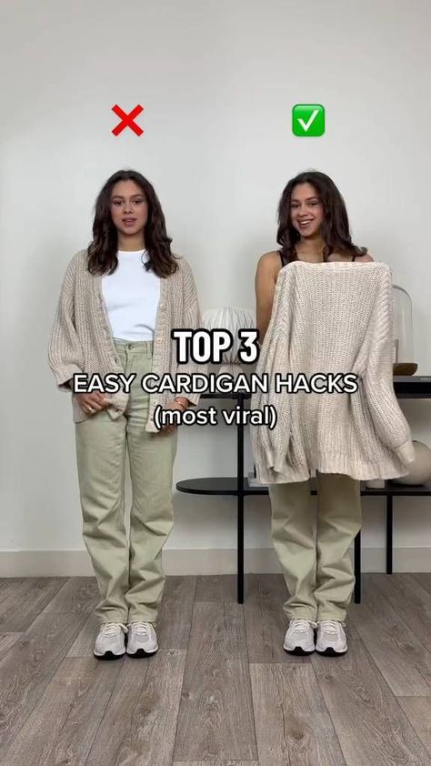 on Reels | Miguel · Sure Thing (Sped Up) Miguel Sure Thing, Cardigan Hacks, Diy Clothes Hacks, Shirt Hacks, Diy Vetement, Diy Fashion Hacks, Diy Fashion Clothing, Diy Clothes Life Hacks, Womenswear Fashion