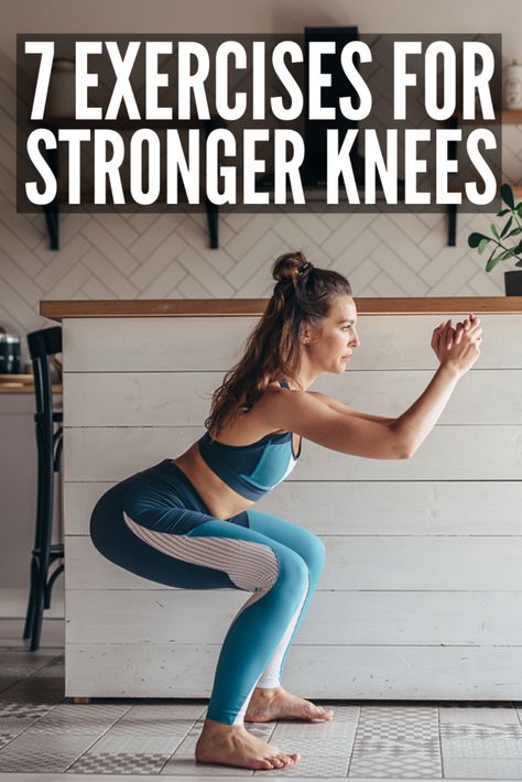 Stronger Knees, Strong Knees, Knee Pain Relief Exercises, Knee Strengthening, Bad Knee Workout, Knee Strength, Knee Strengthening Exercises, How To Strengthen Knees, Knee Pain Exercises