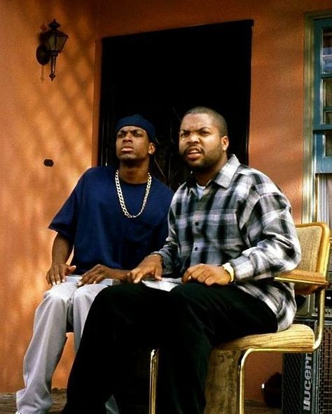 On this day the iconic "Friday" was released, starring Ice Cube and Chris Tucker Friday Ice Cube Movie, Chris Tucker Friday, Friday Ice Cube, Friday 1995, Friday Film, 90s Rappers, Friday Movie, Chris Tucker, Hip Hop Classics