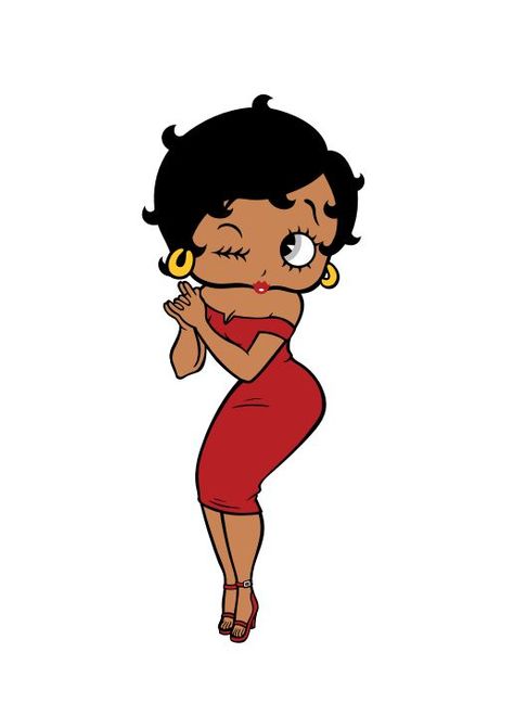 Betty Boop Photo Shoot Ideas, Brown Betty Boop, Betty Boop Black Woman, Black Betty Boop Wallpaper, Black Betty Boop African Americans, Betty Boop Hairstyle, The Real Betty Boop, Original Betty Boop, Betty Boop Black