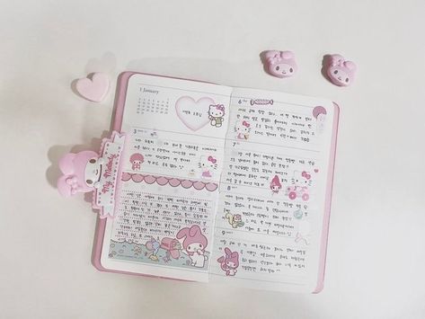 i want a cute sanrio journal to write in ૮꒰ྀི⊃⸝ ⸝ ⸝⊂꒱ྀིა Sanrio Journal, Cute Sanrio, Bulletin Journal Ideas, Pretty Journals, Art Journal Therapy, Cute Journals, Notes Inspiration, Bullet Journal Design Ideas, Diary Ideas